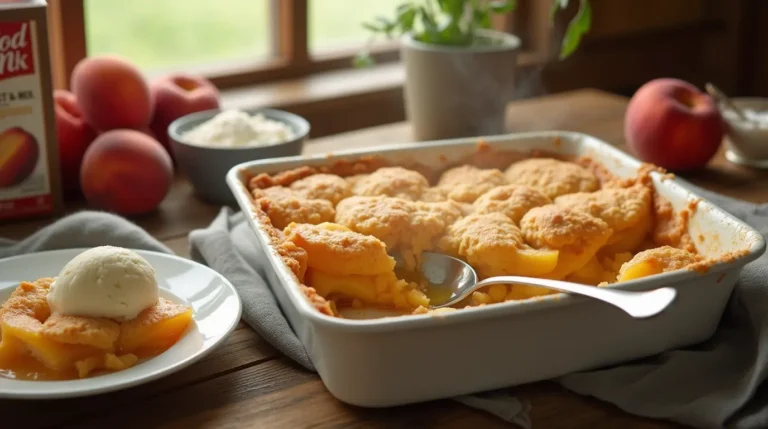 peach cobbler with cake mix